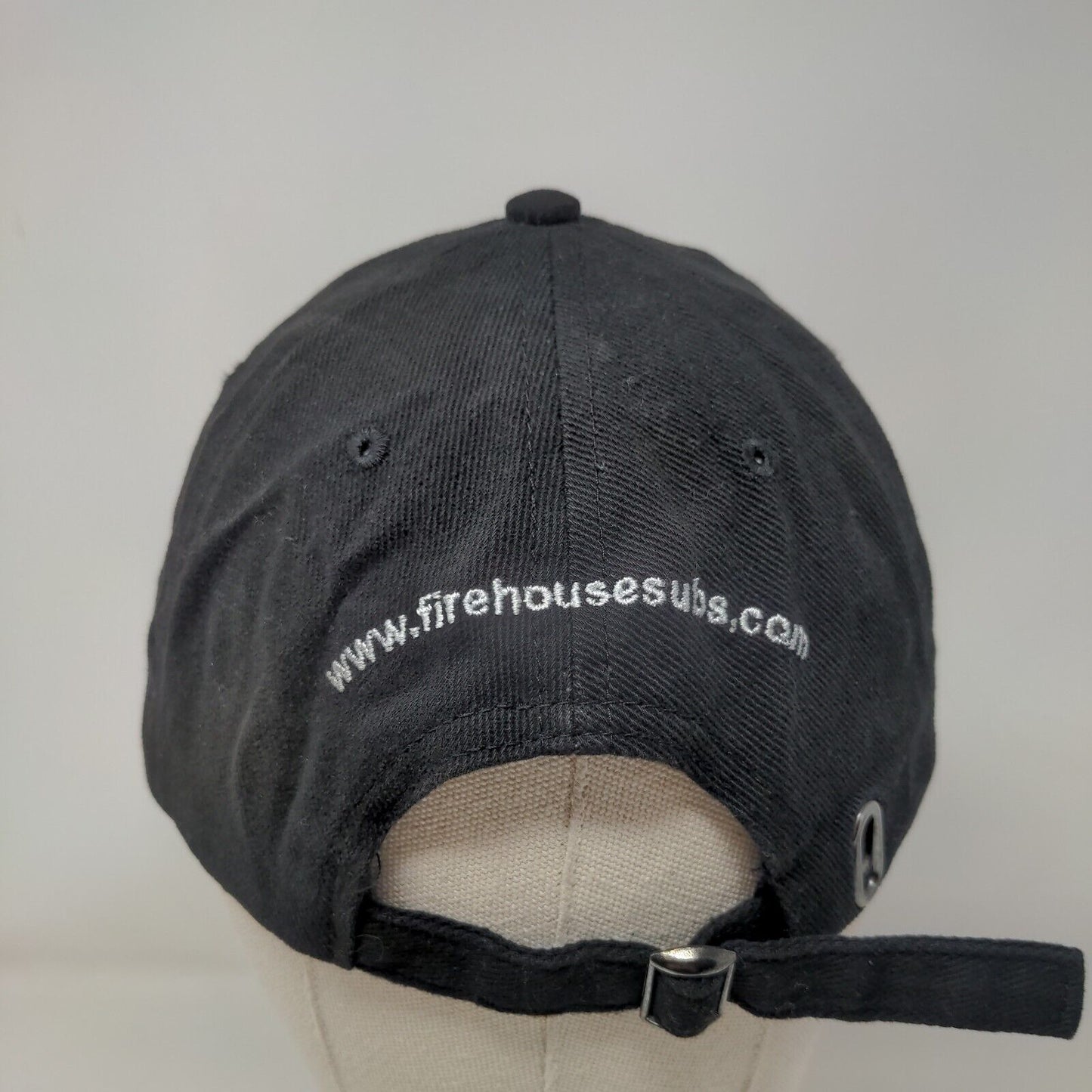 Firehouse Subs Founded By Firemen Slideback Hat Black One Size Embroidered