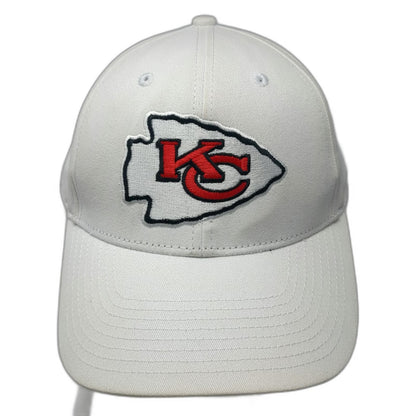 Kansas City Chiefs NFL Team Apparel White One Size Strapback Cap Curved Brim