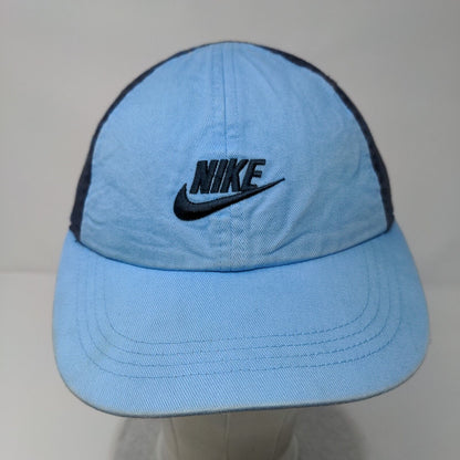 Nike Child Strapback Hat Blue One Size Adjustable Embroidered Swoosh Logo Cotton