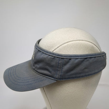 ADG Visor Blue One Size Strapback Cotton Electrical Wholesale Supply Hat Logo