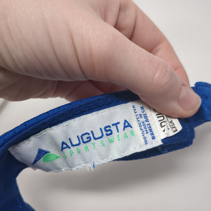 Augusta Sportswear Strapback Visor Hat Blue One Size Adjustable Outdoor