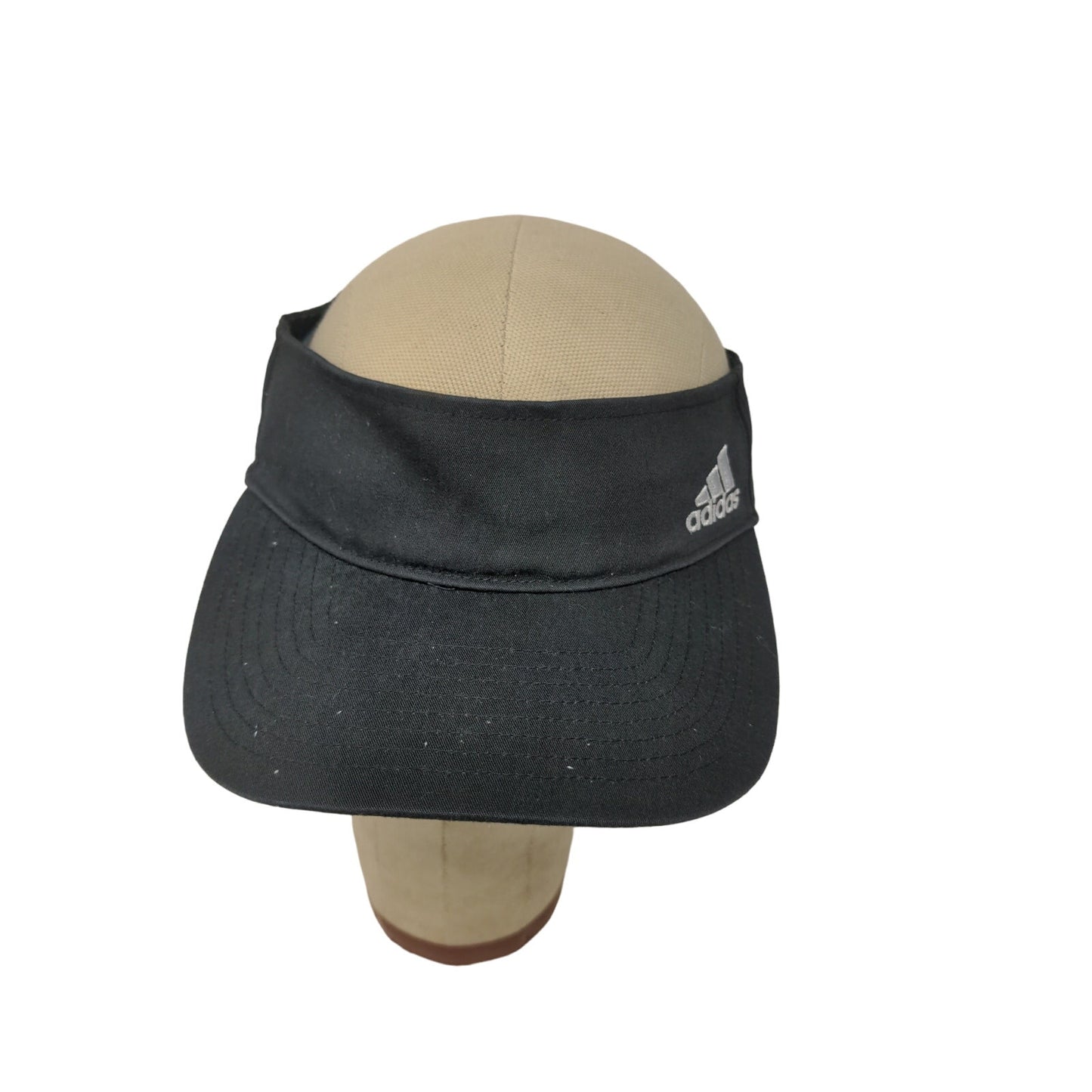 Womens Adidas Climalite Strapback Sun Visor Black Embroidered Logo