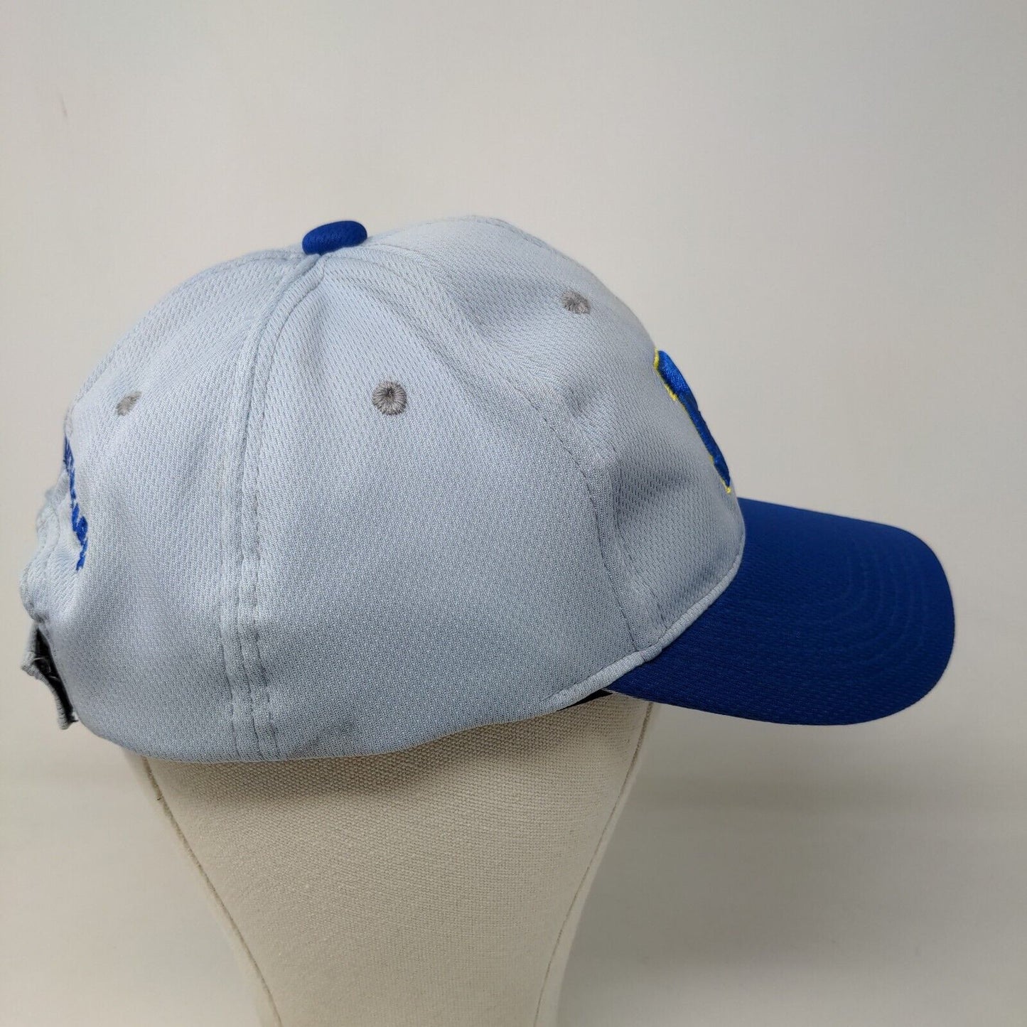 Martin Men's Strapback Hat Gray Blue Embroidered Manchester Little League Logo