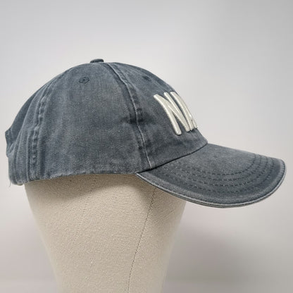 The Nash Collection Logo Baseball Cap Blue One Size Embroidered Washed Slideback