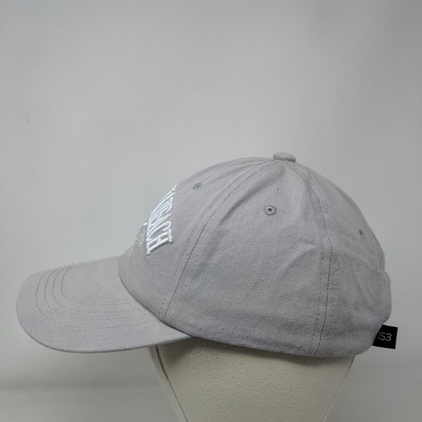 New Smyrna Beach Florida Strapback Hat Gray One Size Embroidered