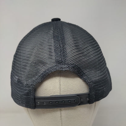 Mana Snapback Trucker Hat Black One Size Embroidered Port Authority
