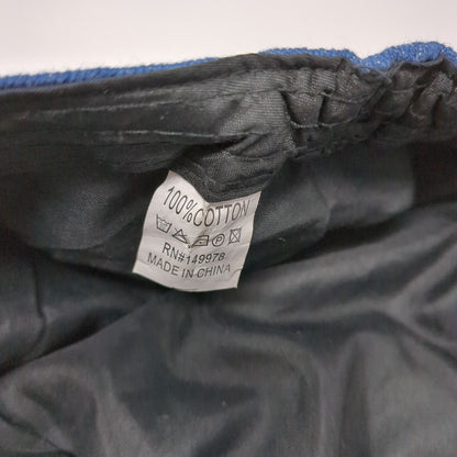 Unbranded Cadet Army Cap Blue One Size Lightweight Denim with Bow Cotton
