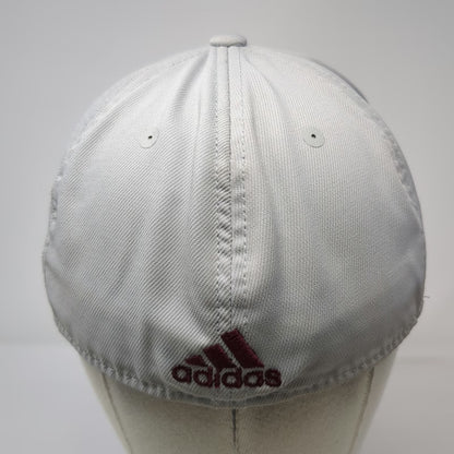 Adidas Mississippi State Bulldogs NCAA Cap Gray Red XL Hat Stretch Fit Patterned