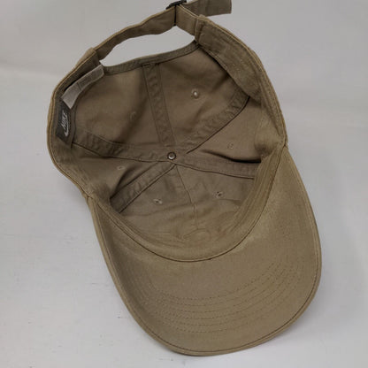 Nike Slideback Hat Tan OSFA Embroidered Adjustable 6 Panel Vent Holes