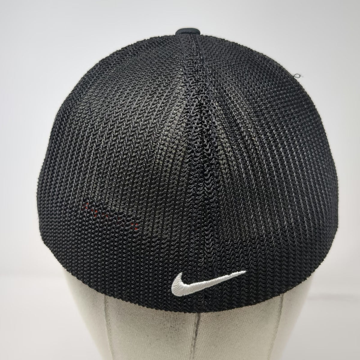 Nike Baseball Cap Black M The Coeur d'Alene Idaho Golf Mesh Flexfit Swoosh Hat