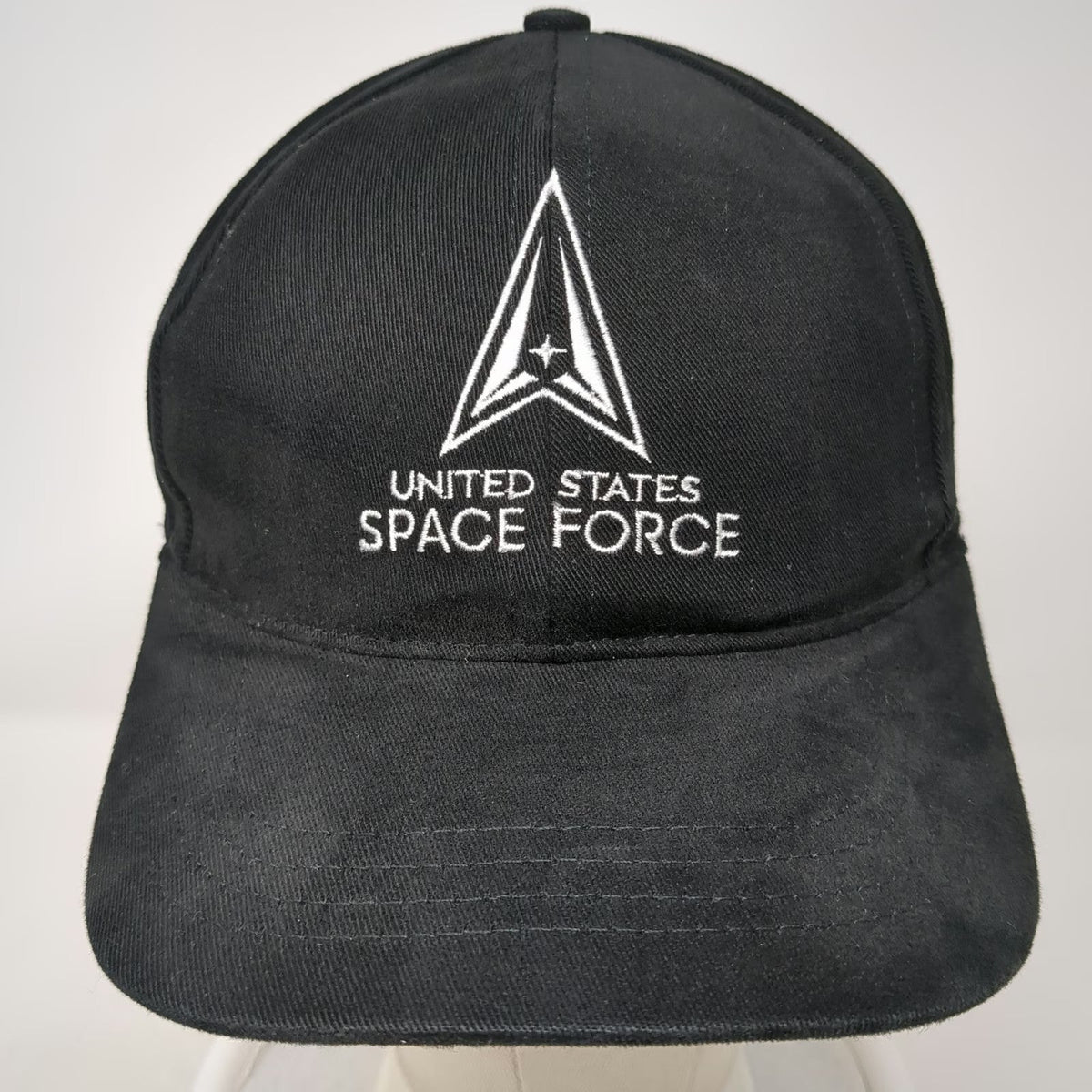 Baseball Cap Black One Size US Space Force Embroidered Made in USA Military Hat