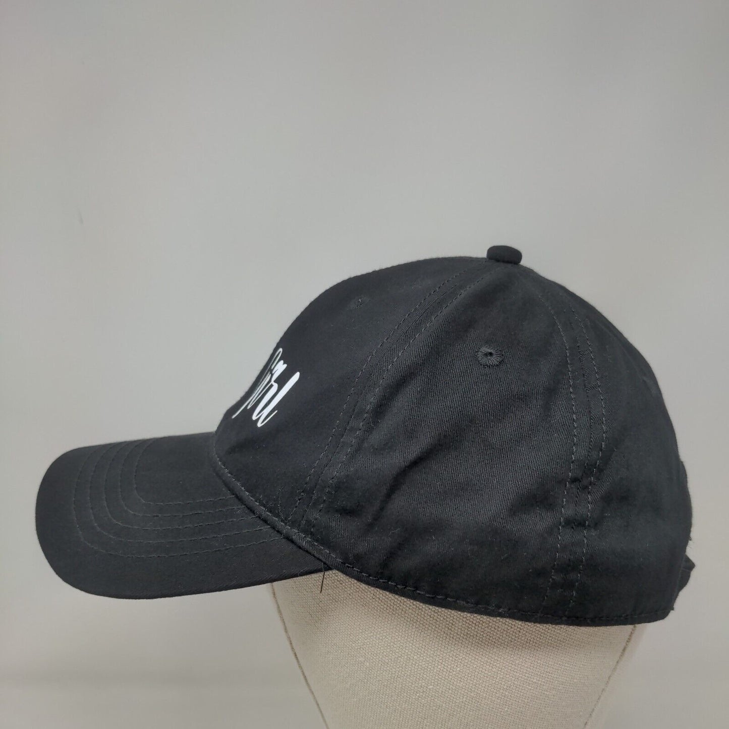 Daddy Girl Slideback Hat Black OSFM Adjustable 6 Panel Vent Holes