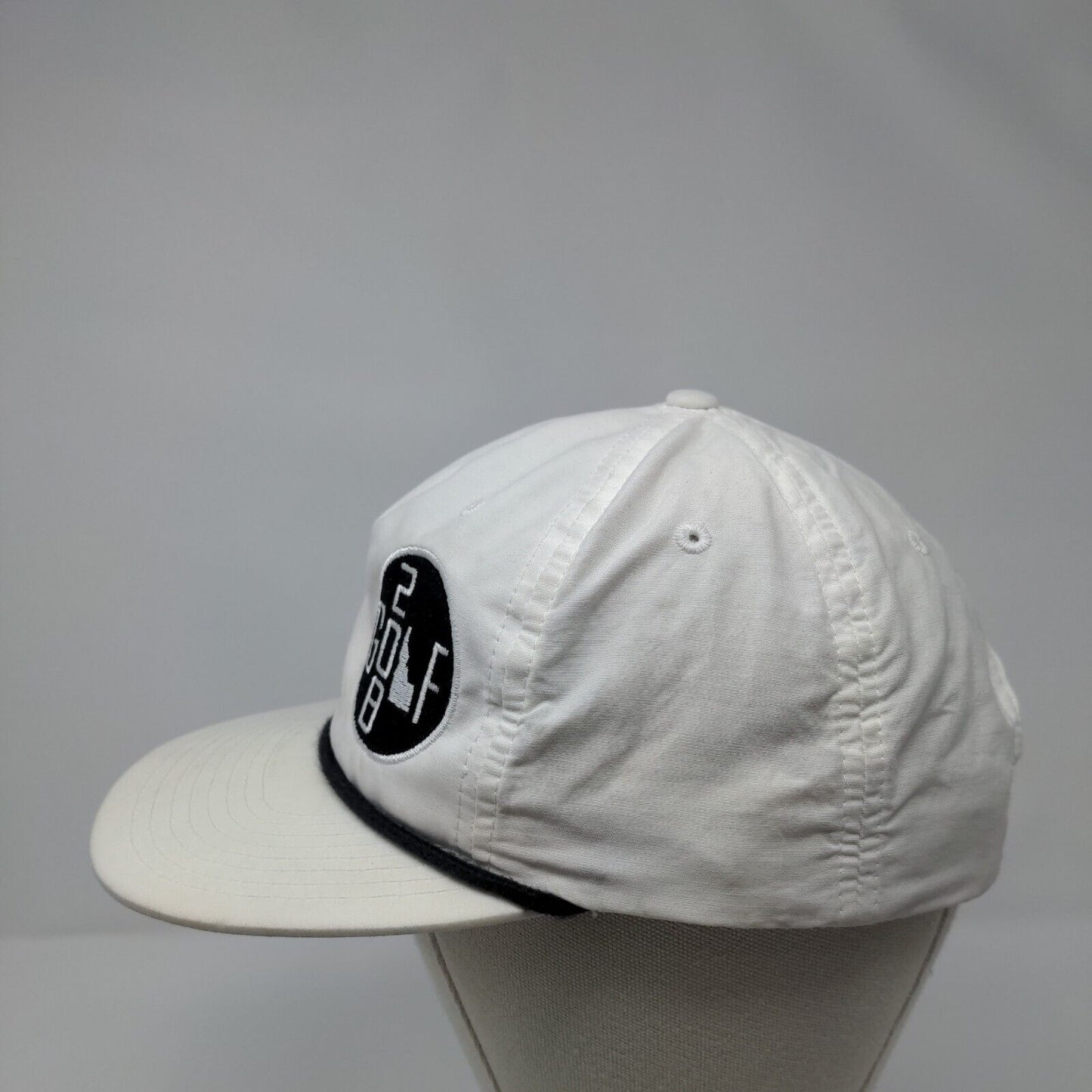 Idaho Golf 208 Snapback Rope Hat White OSFA Adjustable Richardson
