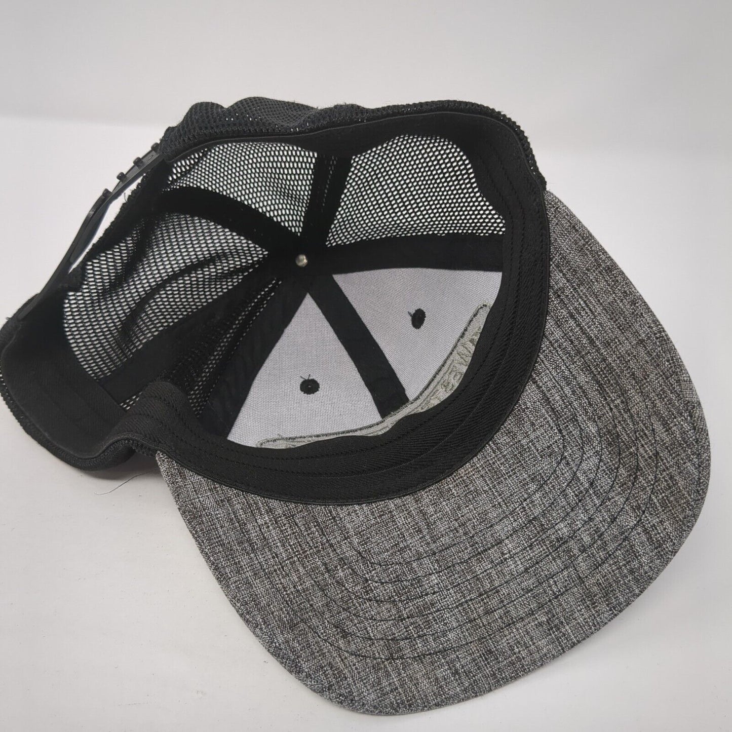 Western Trailers Snapback Trucker Hat Gray OS Adjustable Embroidered Mesh Back