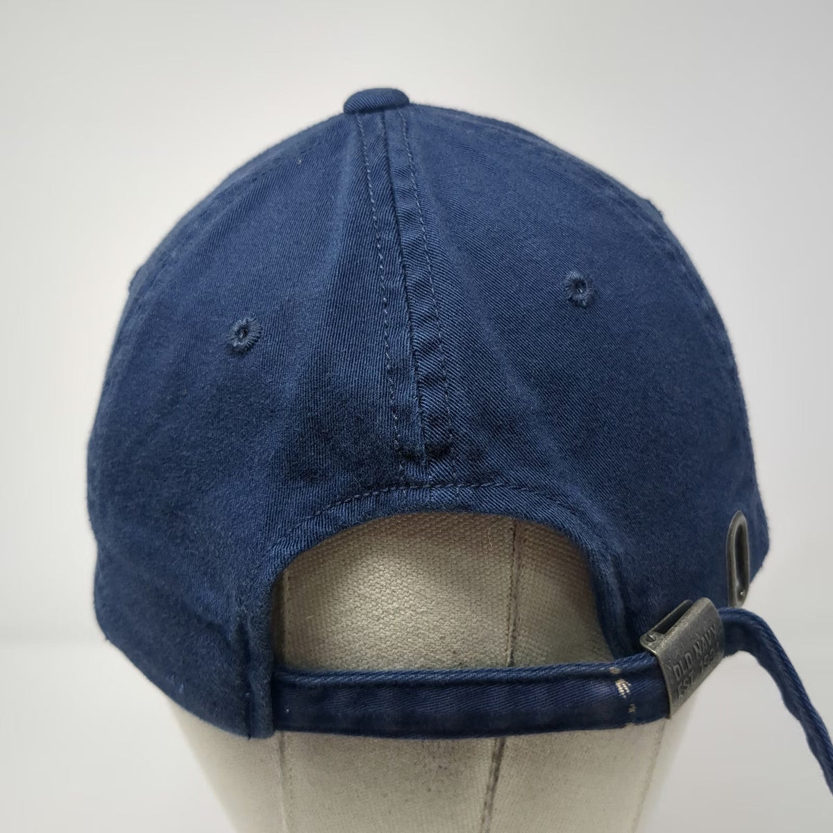 Old Navy Blue Baseball Cap One Size American Flag Patch Adjustable Strap Hat