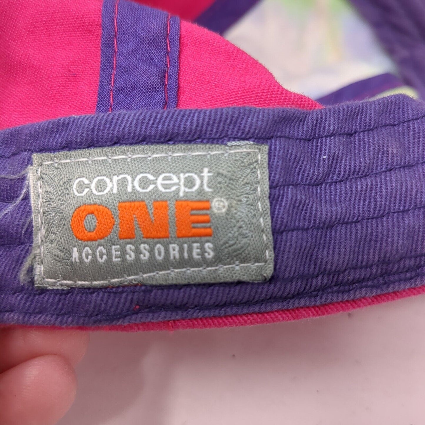 Peace Strapback Hat Multicolor OS Adjustable Colorblock Vented Holes Concept One