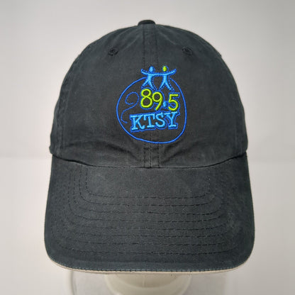 89.5 KTSY Strapback Hat Black One Size Embroidered Port Authority