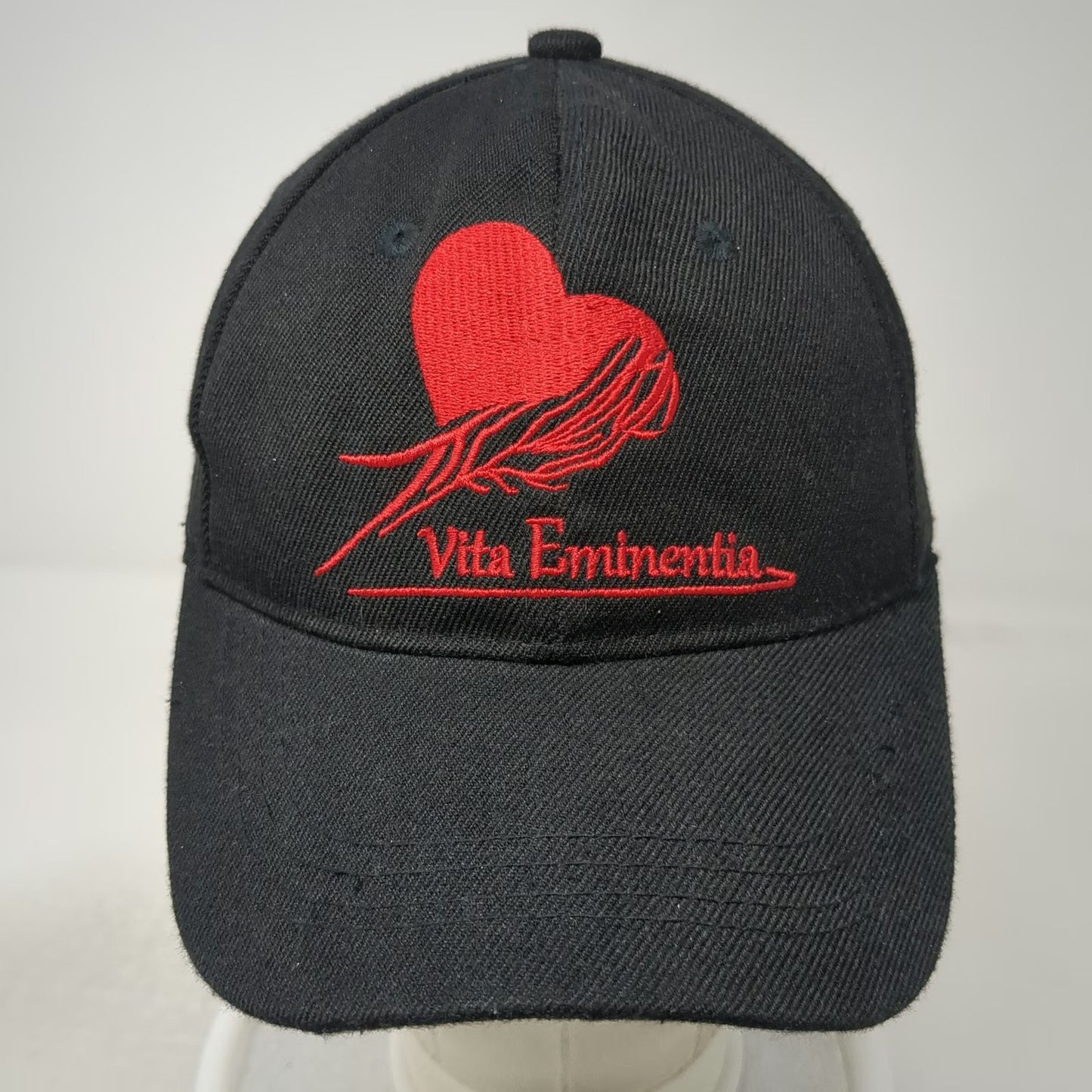 Thema Baseball Cap Black One Size Vita Eminentia Heart Embroidered Strapback Hat