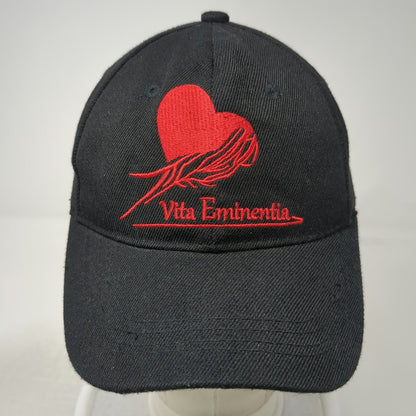 Thema Baseball Cap Black One Size Vita Eminentia Heart Embroidered Strapback Hat