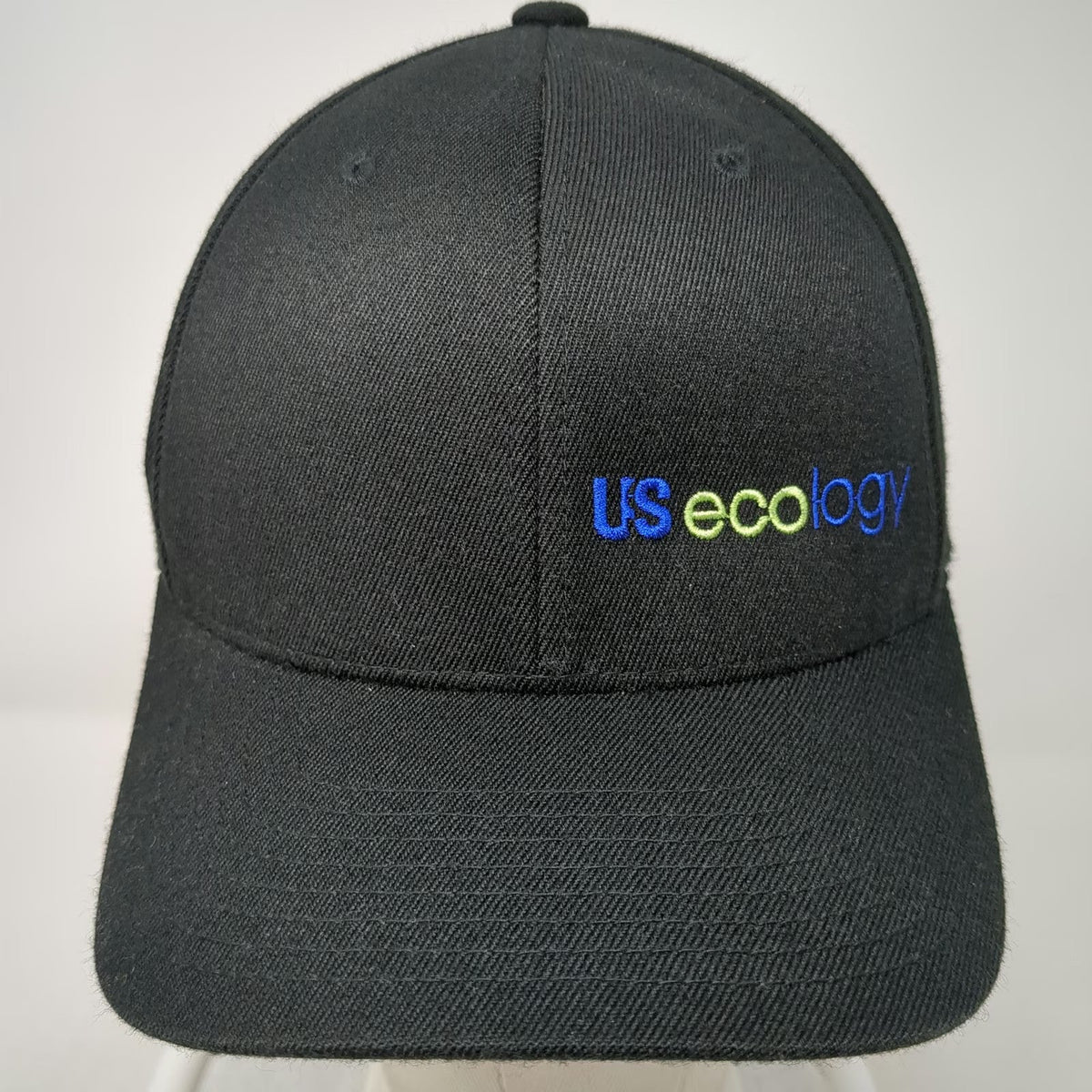 Flexfit Yupoong Baseball Cap Black M US Ecology Safety 360 Logo Embroidered hat