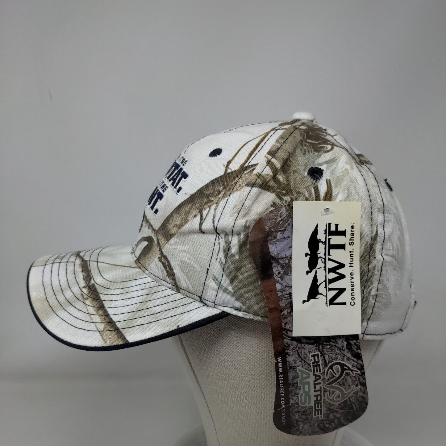 Save The Habitat Save The Hunt NWTF Strapback Hat Camo OSFM W/Tags