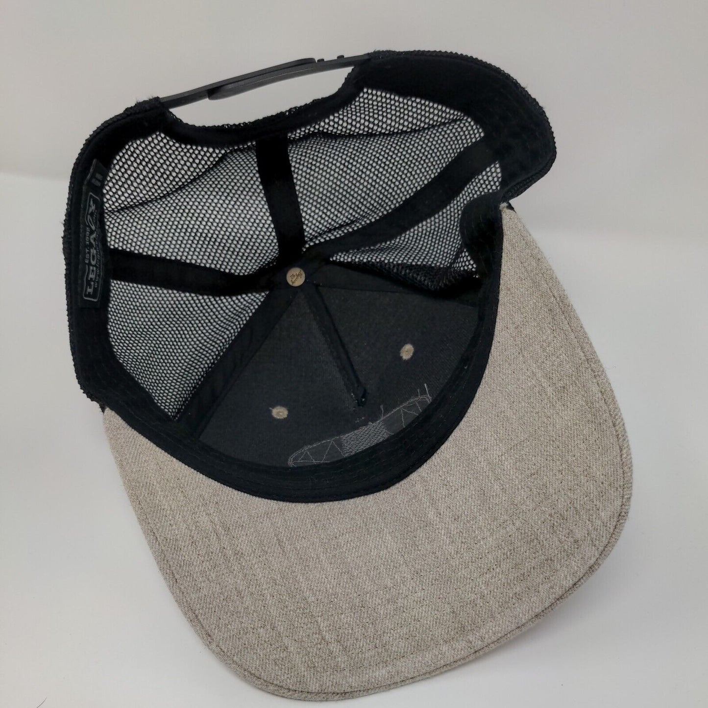 PNW Seaside Oregon Snapback Trucker Hat Tan One Size Mesh Back Legacy