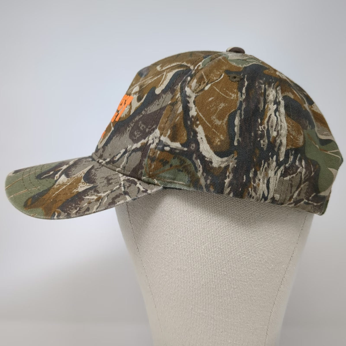 Outdoor Cap 5 Panel Brown Orange One Size Northwest Concrete Pumping Camo Hat