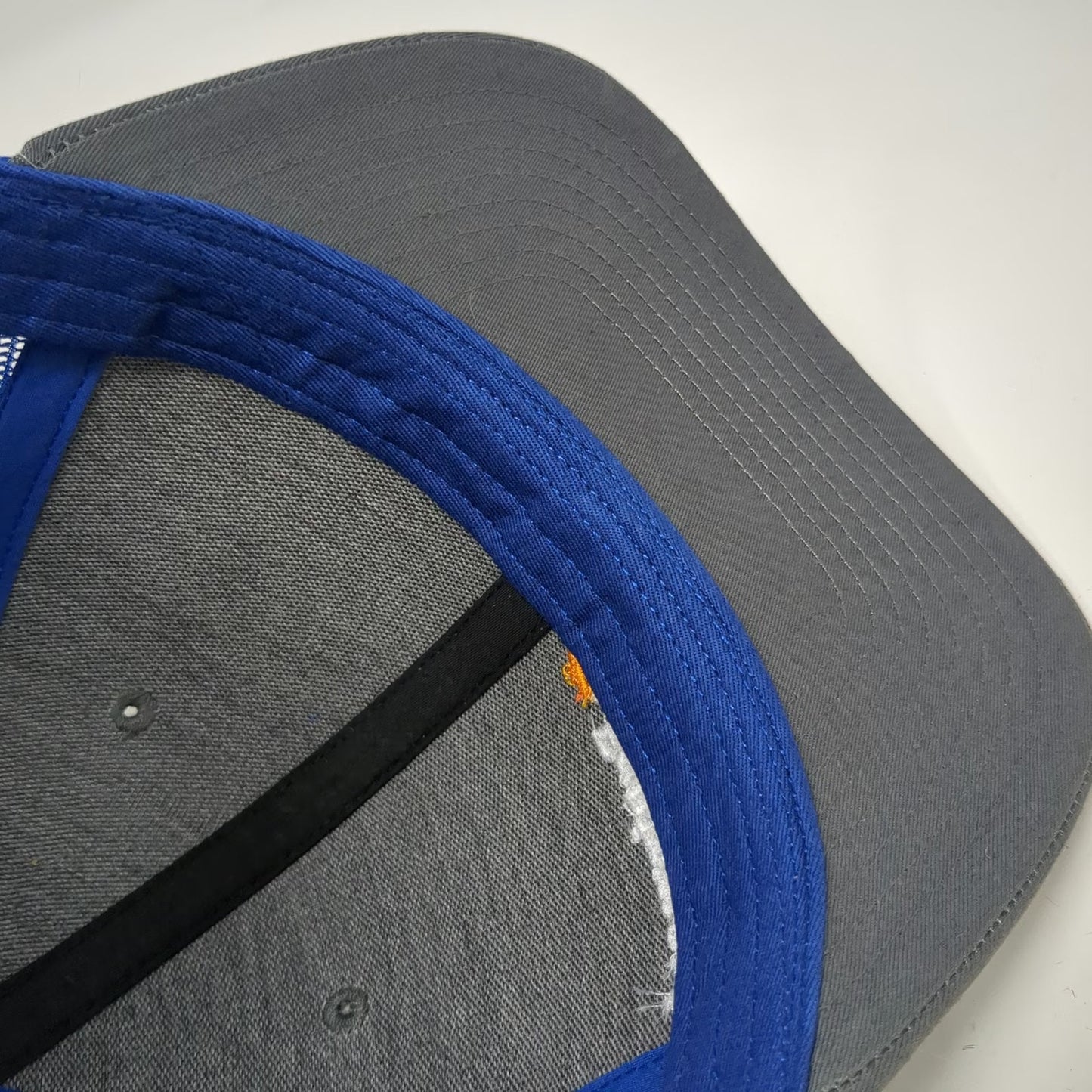 Richardson Trucker Hat Gray Blue One Size Snapback Equipment Share Mesh Logo