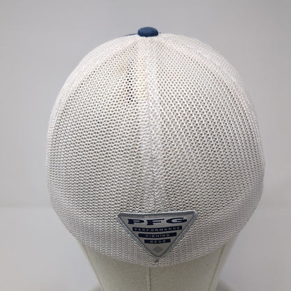 Columbia PFG Fitted Mesh Back Trucker Hat Blue One Size Flexfit 6 Panel
