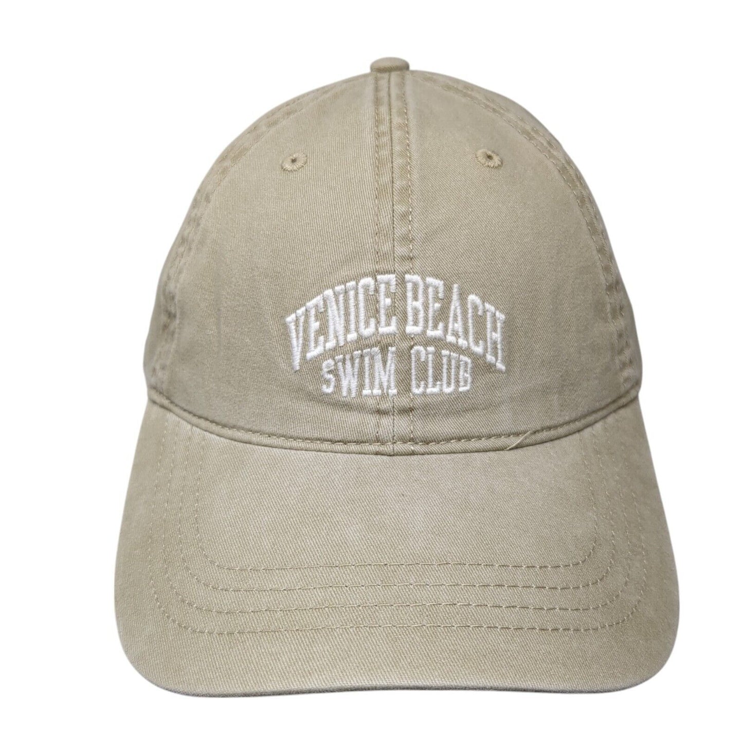 Venice Beach Swim Club Slideback Hat Tan OS Adjustable 6 Panel American Eagle