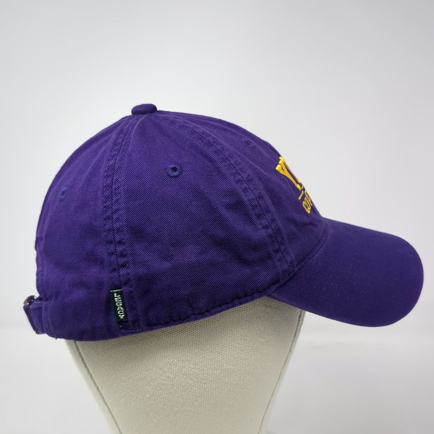 Legacy College of Idaho Yotes Purple Cap One Size Embroidered Slideback Cotton