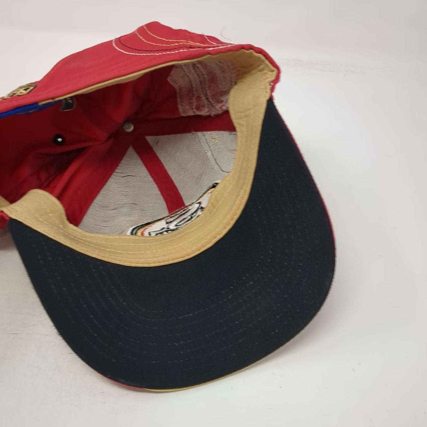 San Francisco 49ers NFL Reebok Cap Red Size XL Fitted Stretch Gold Black White