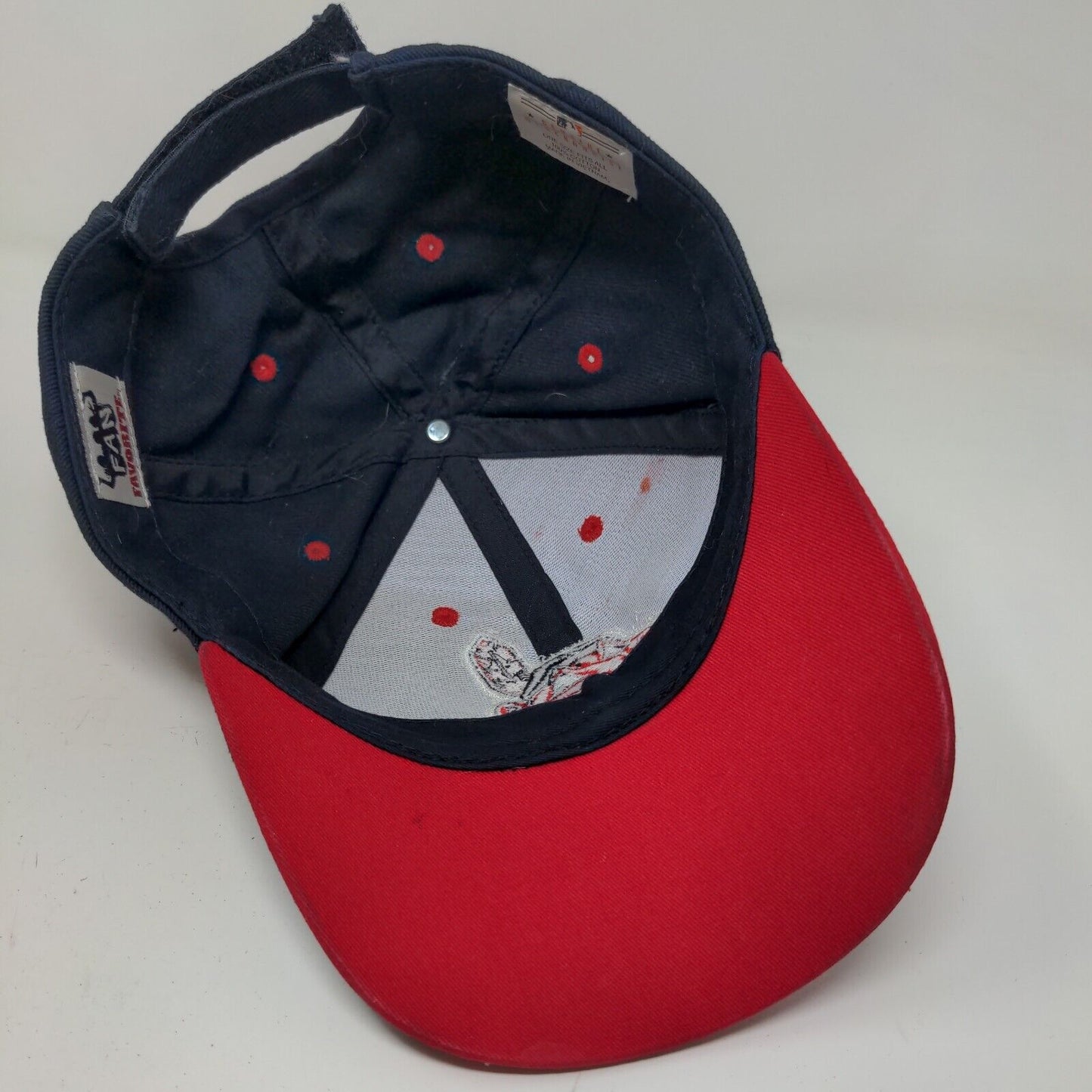 Fan Favorite Men's Strapback Hat Blue Red OSFA Embroidered Cleveland Indians