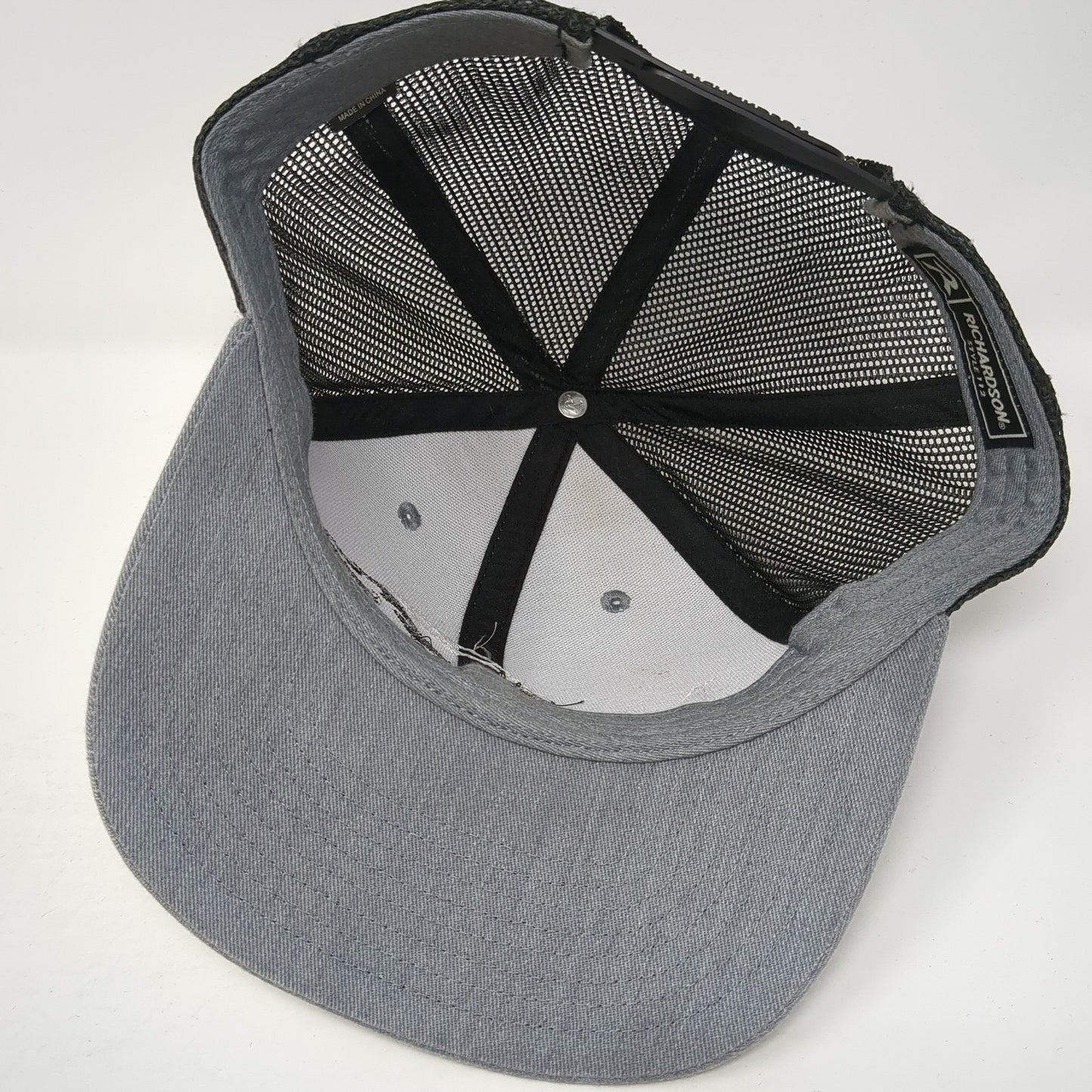 Whiskey Bent Hat Co. Snapback Trucker Hat Gray One Size Mesh Back