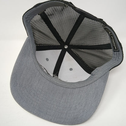 Whiskey Bent Hat Co. Snapback Trucker Hat Gray One Size Mesh Back