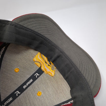 Richardson Surge Fitted Hat Red 7 5/8 Embroidered Logo 6 Panel Outdoor