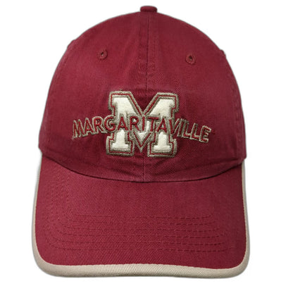 Margaritaville Baseball Cap Red One Size Key West Jimmy Buffett Cotton Hat