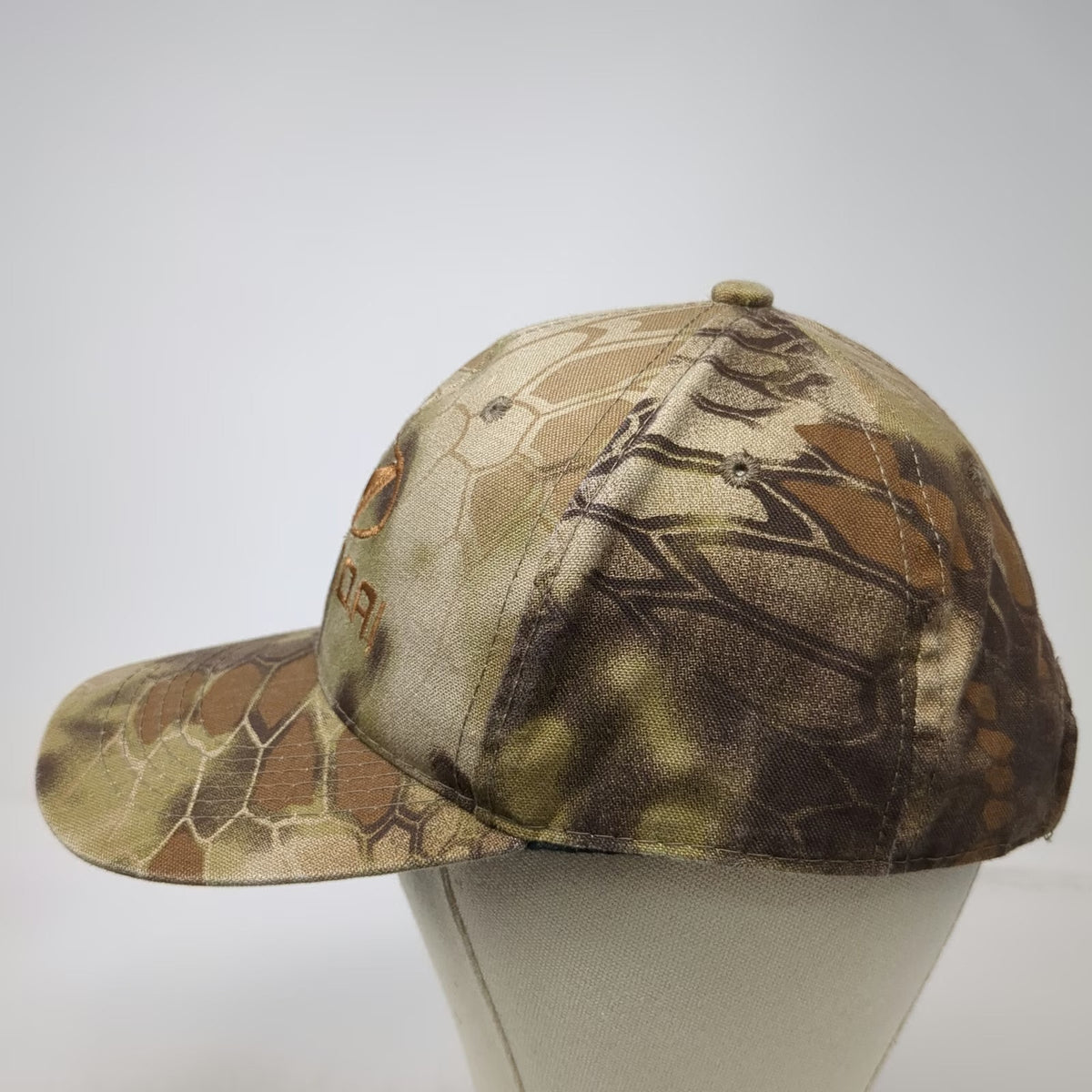 Kryptek Hyundai Baseball Cap Brown One Size Camo Logo Adjustable Strapback Hat