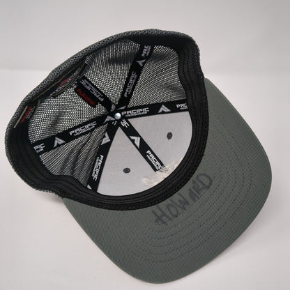 Boise Youth Fitted Trucker Hat Gray 6 3/8-6 7/8 Mesh Back Pacific Headwear