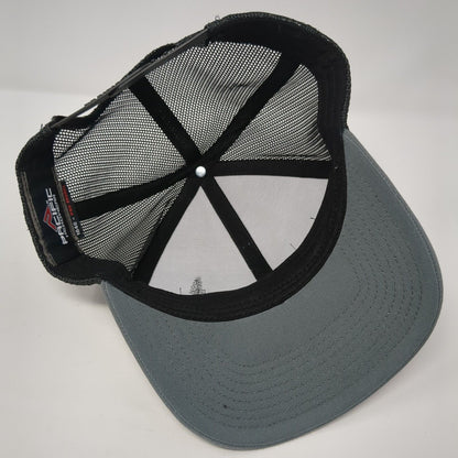 Camp Ida-Haven Snapback Mesh Back Trucker Hat Gray One Size Adjustable