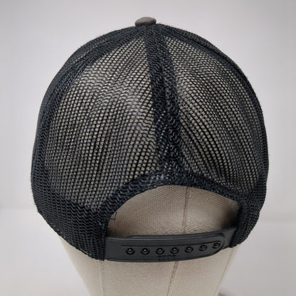 Captain's Sports Lounge Snapback Trucker Hat Gray One Size Mesh Back