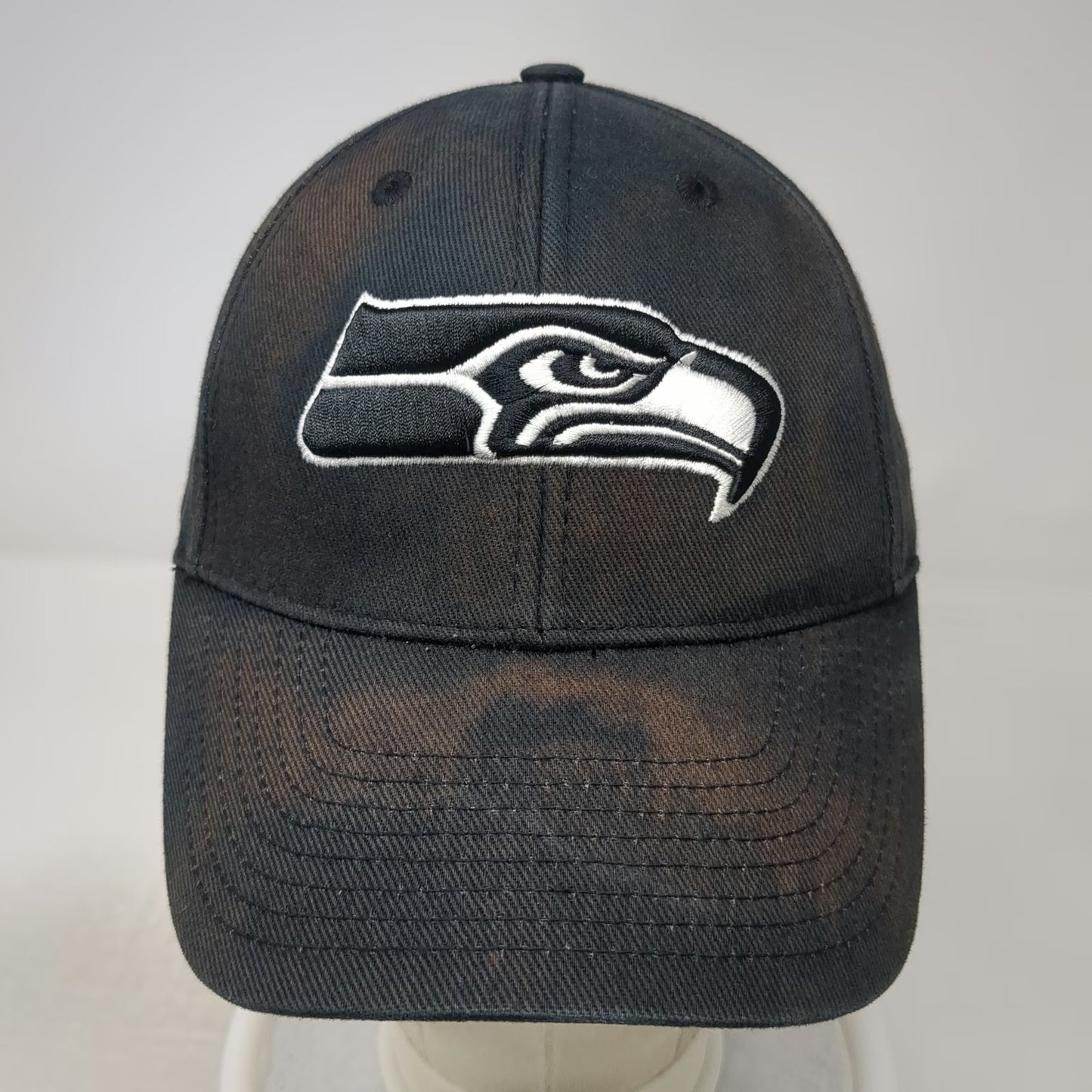 DTS Seattle Seahawks NFL Cap Black One Size Adjustable Strap Embroidered Hat