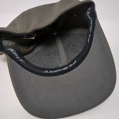 Flexfit Fitted Baseball Cap Brown Medium Lightweight Vented Holes Yupoong