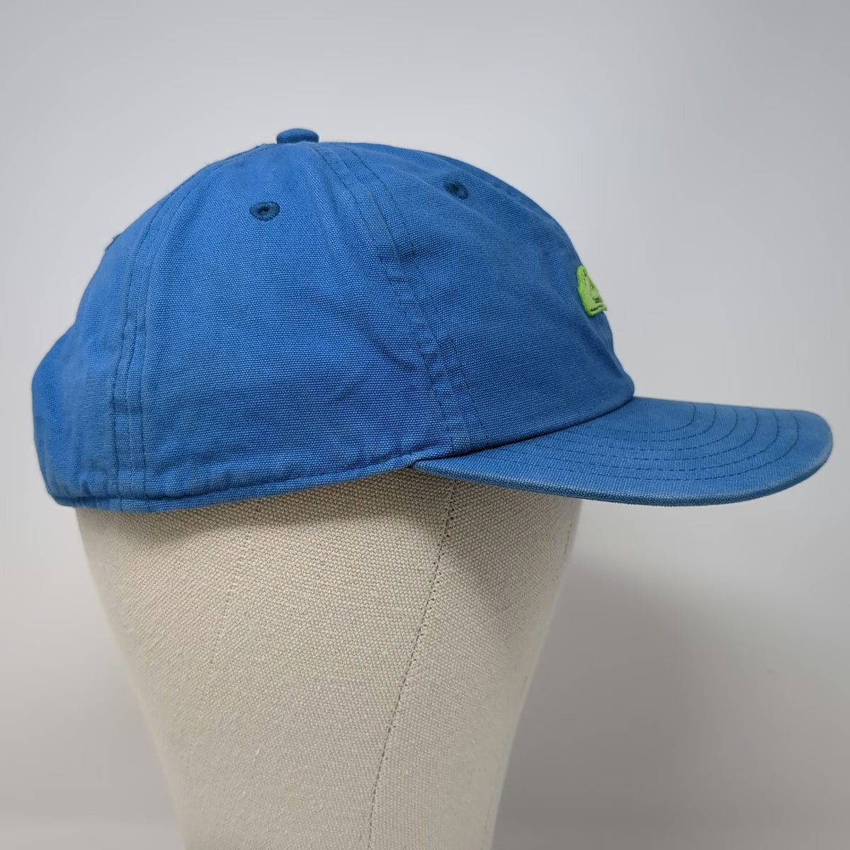 Quiksilver Snapback Blue 55cm Hat Embroidered Mountain Wave Logo Cotton