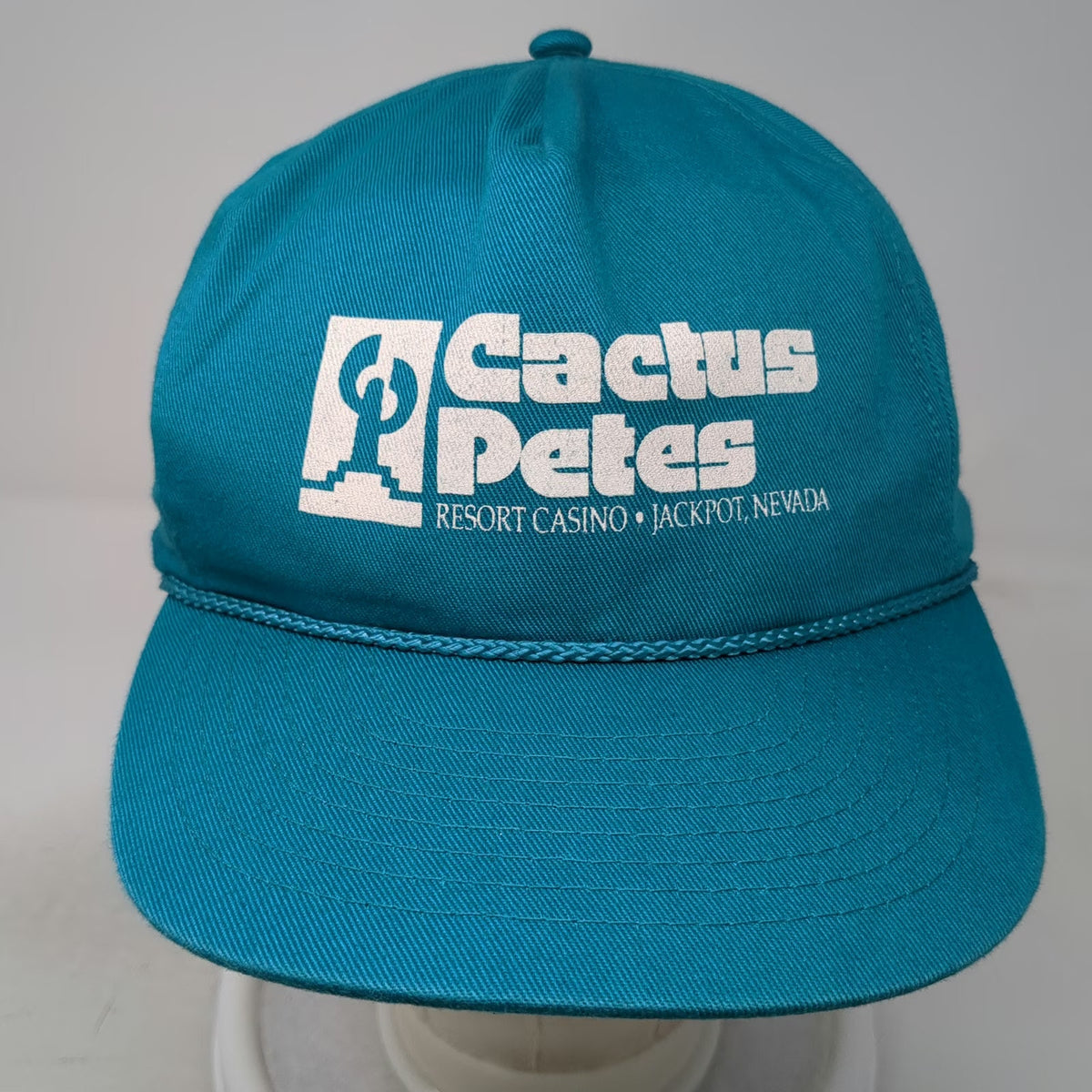 Mohr's 5 Panel Blue Hat One Size Cactus Petes Resort Casino Jackpot Nevada Rope