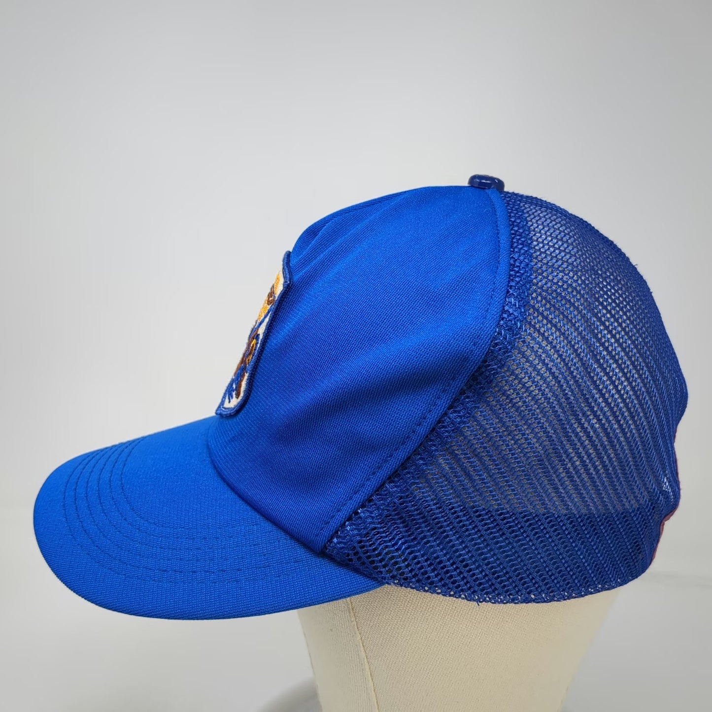 Bristol Fish Game Assoc Blue OS Trucker Hat Snapback USA Fishing Hat Vintage