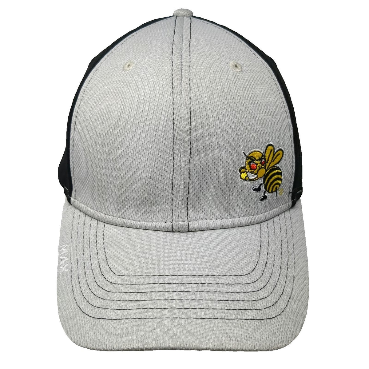 Triple Crown Max Hat Gray Black Baseball Cap XL Stinger Bridge Iron Hornet