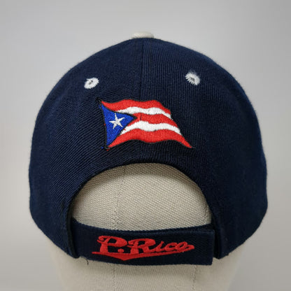 New York Design Baseball Cap Blue One Size Puerto Rico Flag P Rico 21 Hat