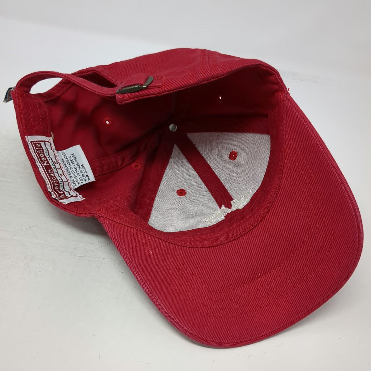American Needle Baseball Cap Red One Size The Met Ike 2008 Canon MGA Golf Hat