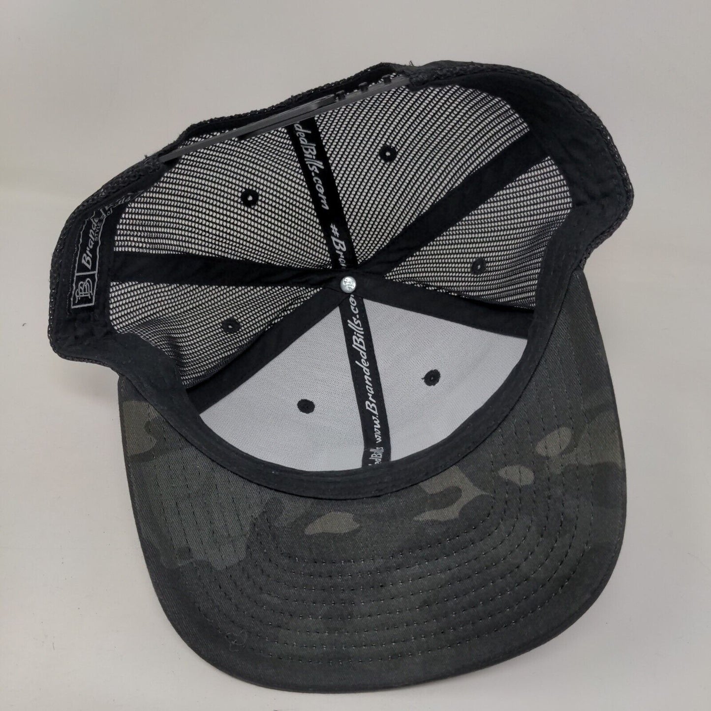 Cannon Snapback Mesh Back Trucker Hat Camo One Size Branded Bills